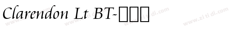 Clarendon Lt BT字体转换